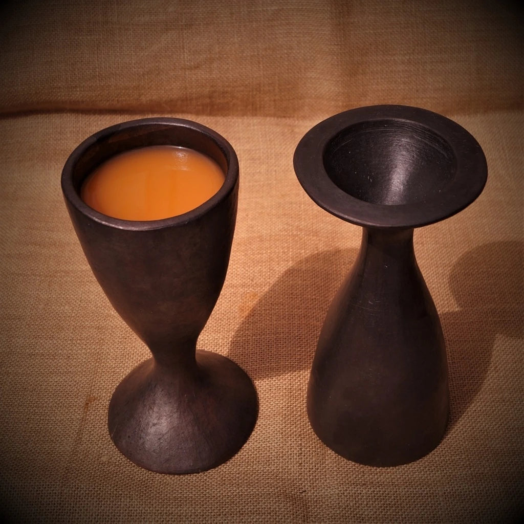 Flute - Longpi Black Pottery Wine Glass