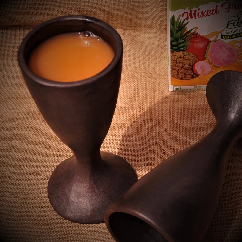 Flute - Longpi Black Pottery Wine Glass