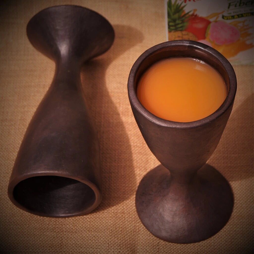 Flute - Longpi Black Pottery Wine Glass