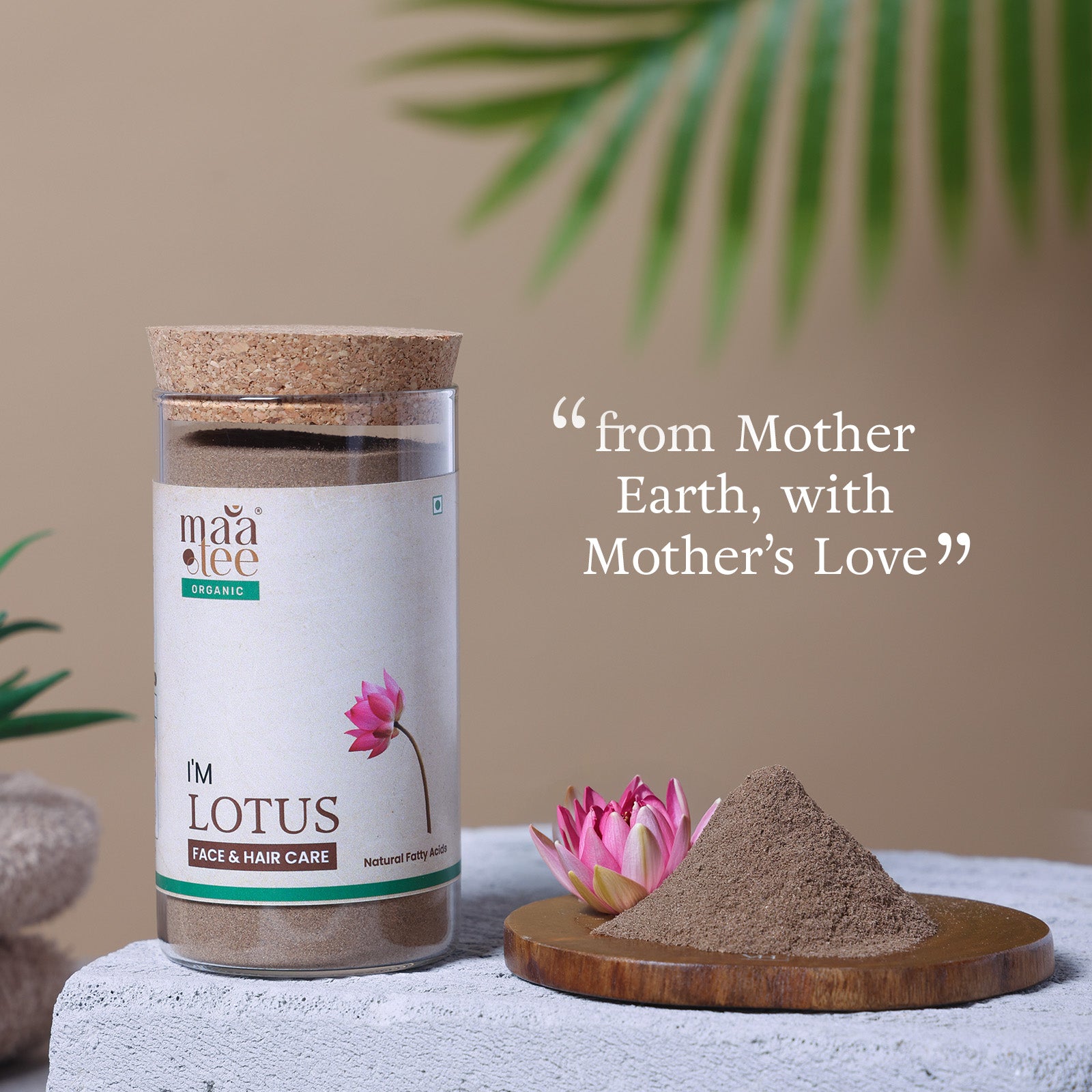 I'm Maatee Organic Lotus Powder 
Skin Transformation by Tightening Skin Texture, Scalp Revival by Reducing Excess Oil 
with Quercetin and Kaempferol