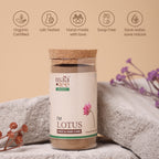 I'm Maatee Organic Lotus Powder 
Skin Transformation by Tightening Skin Texture, Scalp Revival by Reducing Excess Oil 
with Quercetin and Kaempferol