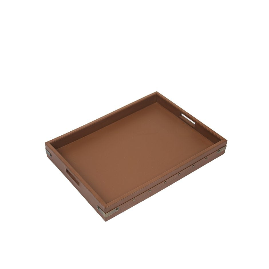 Luxumbourg table organiser tray tan