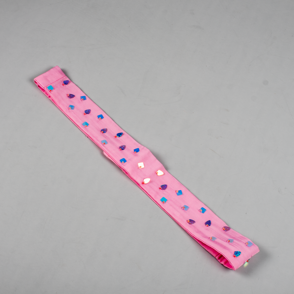 Blush Embroidered Belt