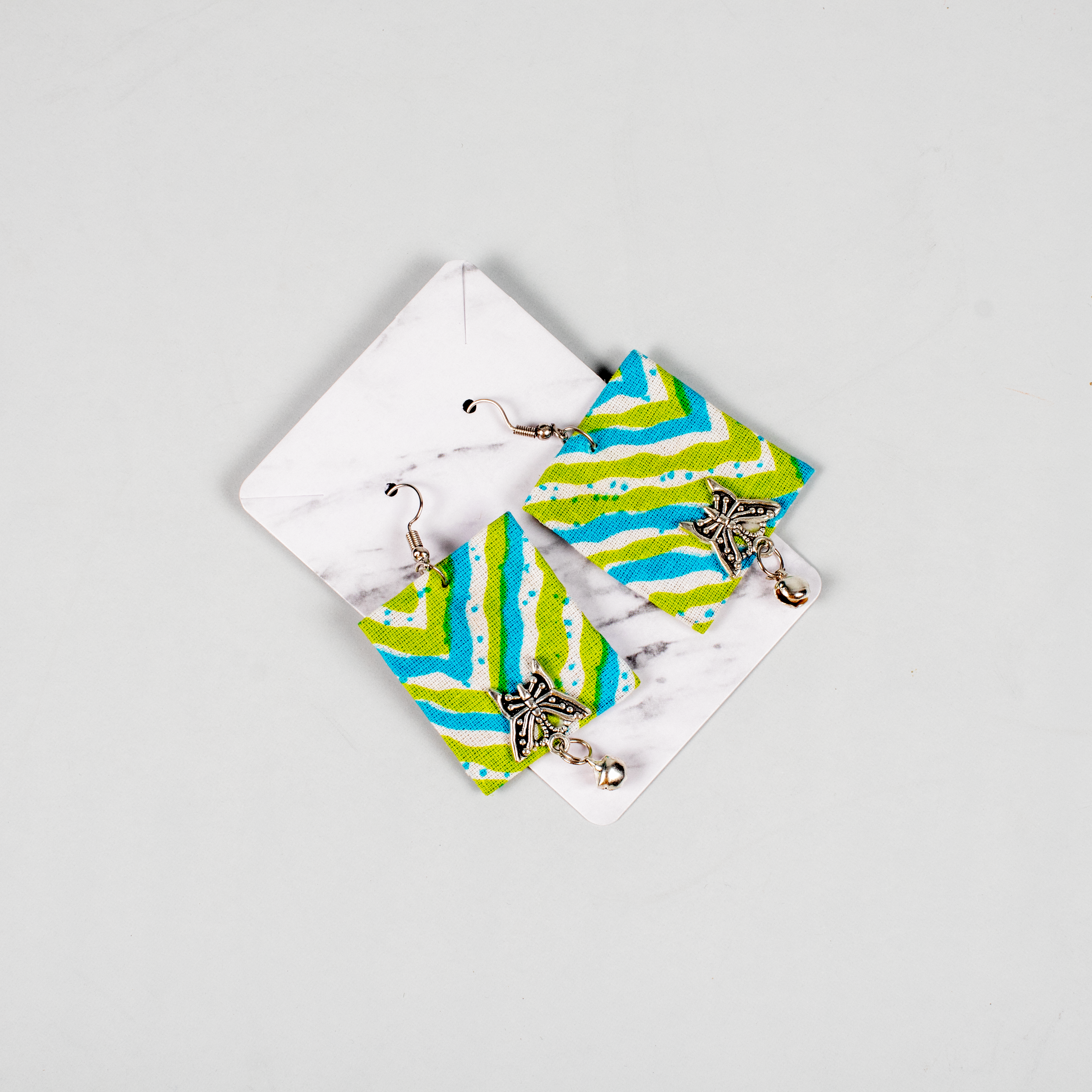 Minty Lemonade Handmade Earrings