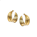 Maxine Hoops - Gold Tone