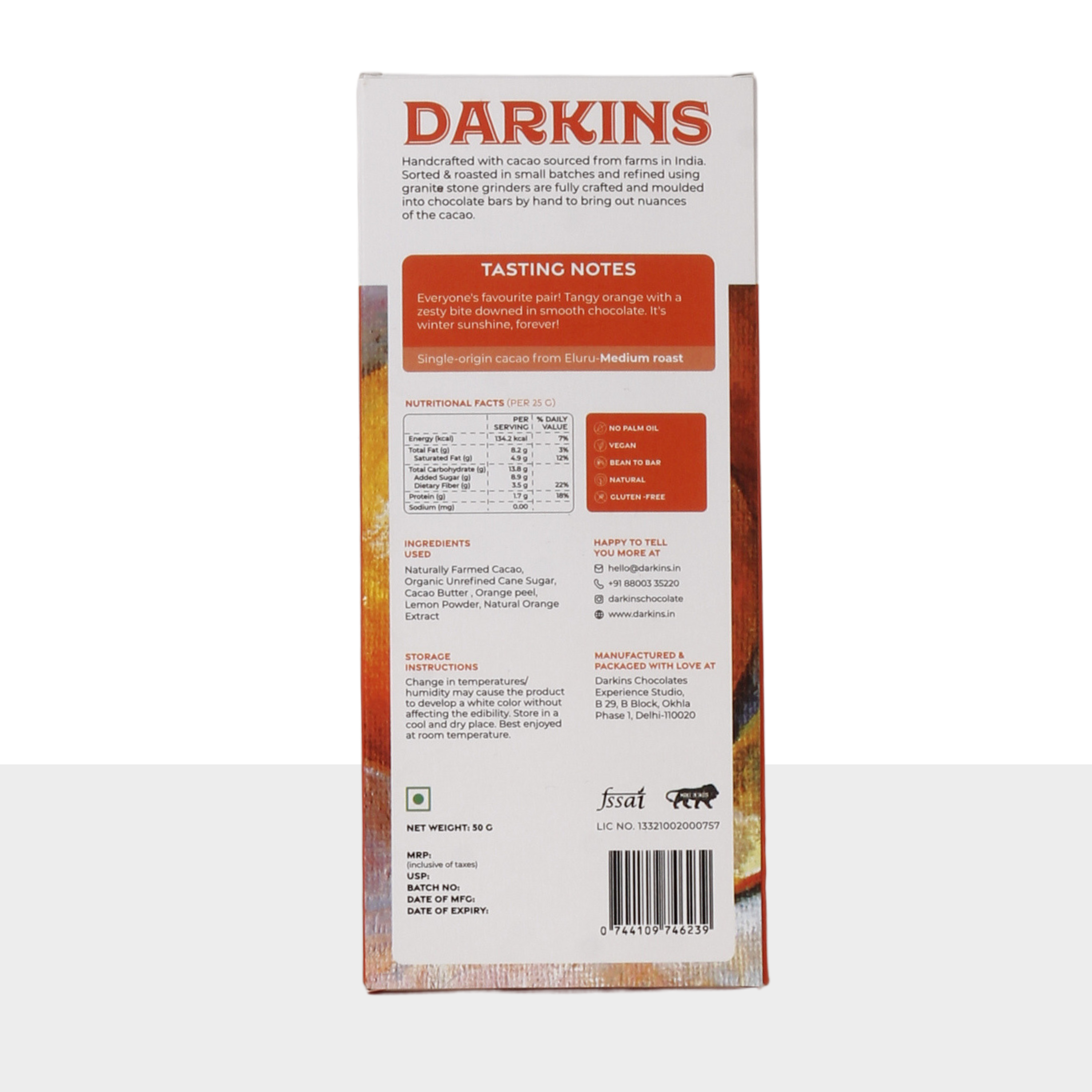 63% Dark Chocolate with Orange