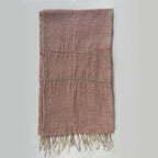 peony linen scarf