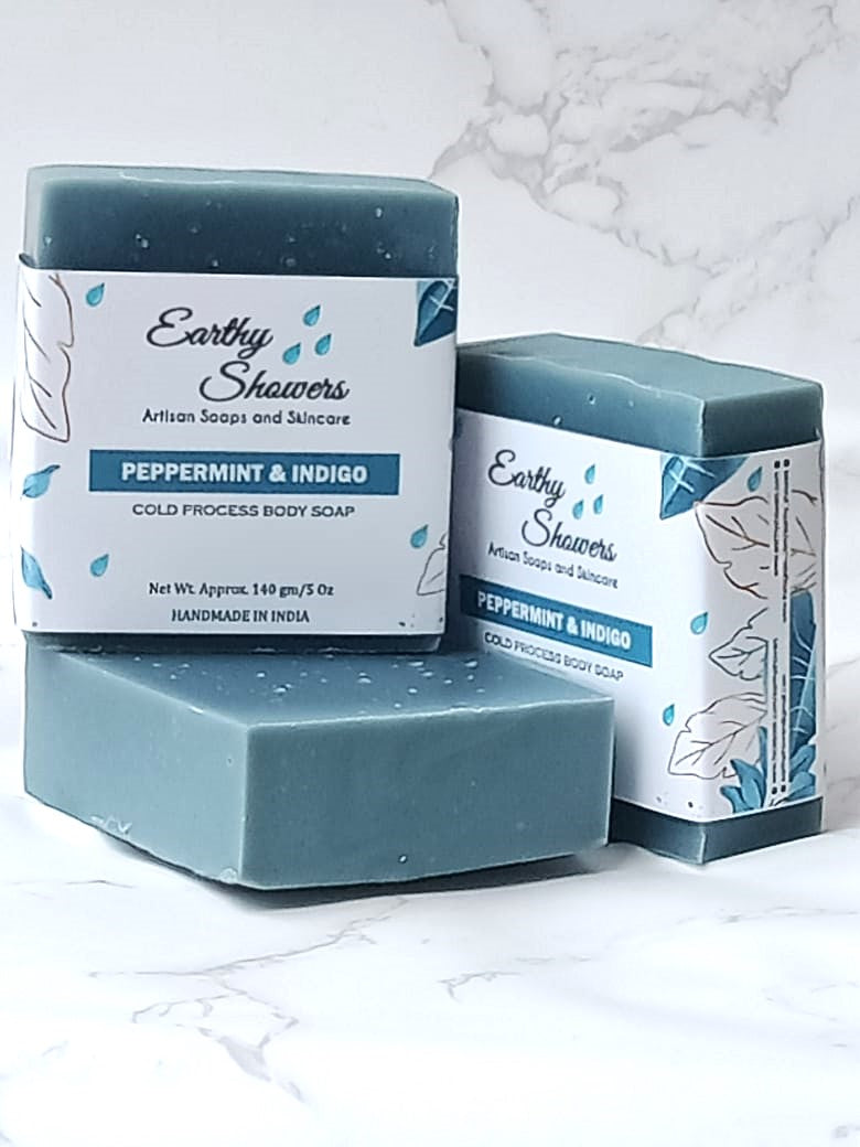 Peppermint and Indigo Soap