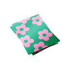 Green & Pink Daisy Paper Folder