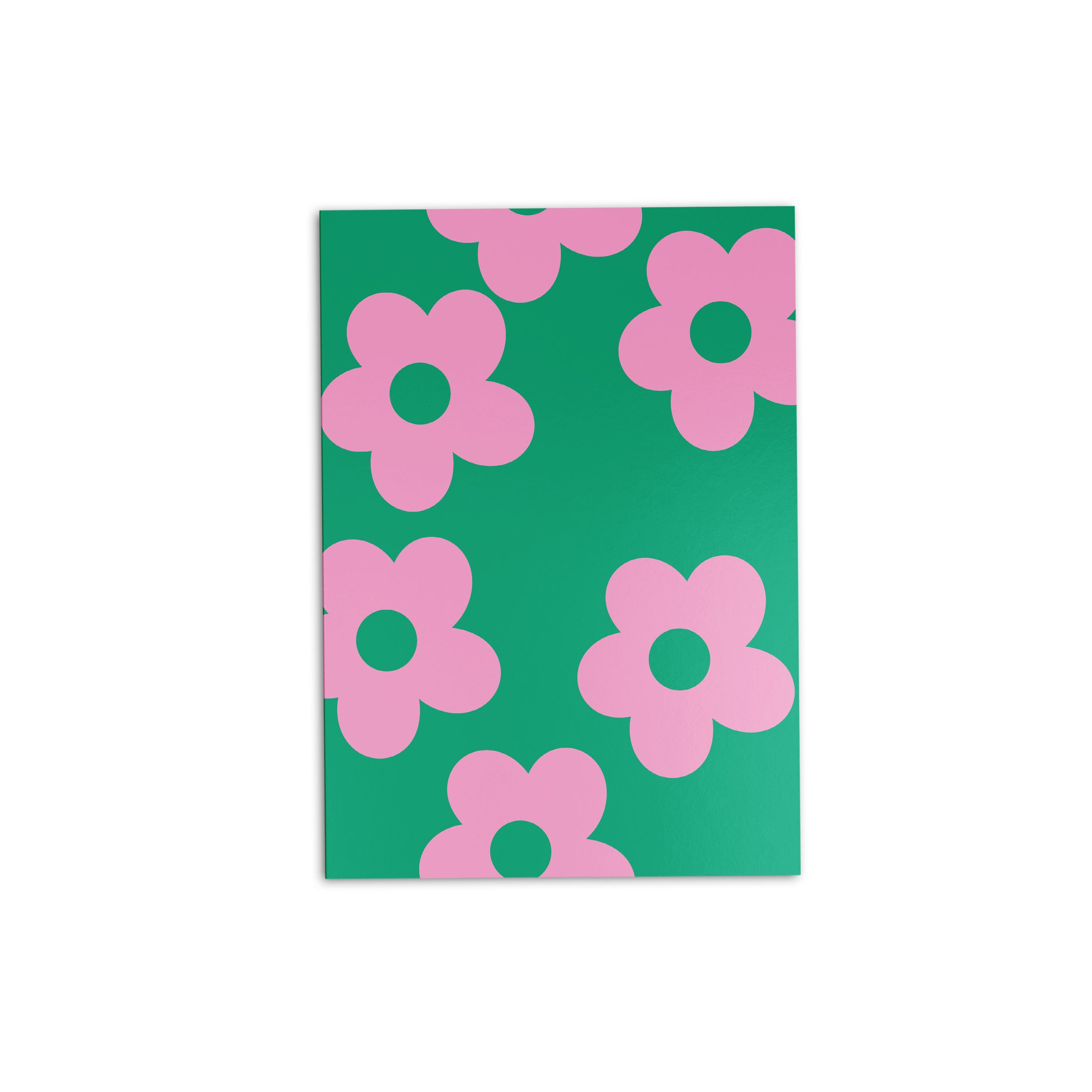 Green & Pink Daisy Paper Folder