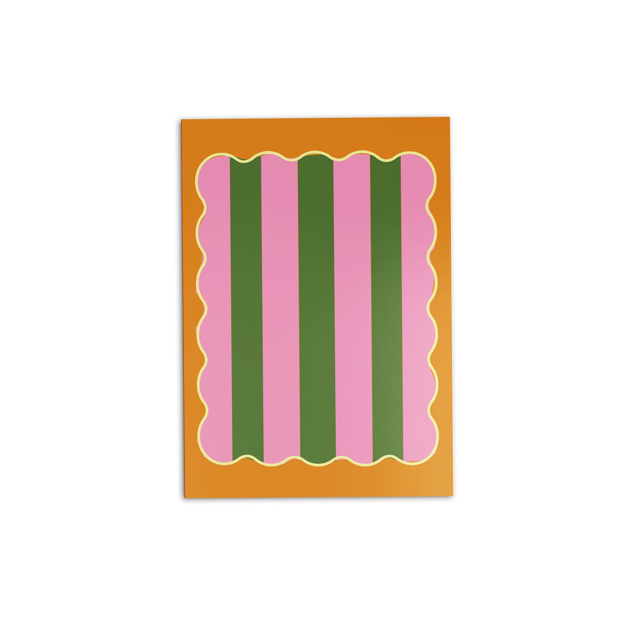 Multi Striped Scallop Paper Folder