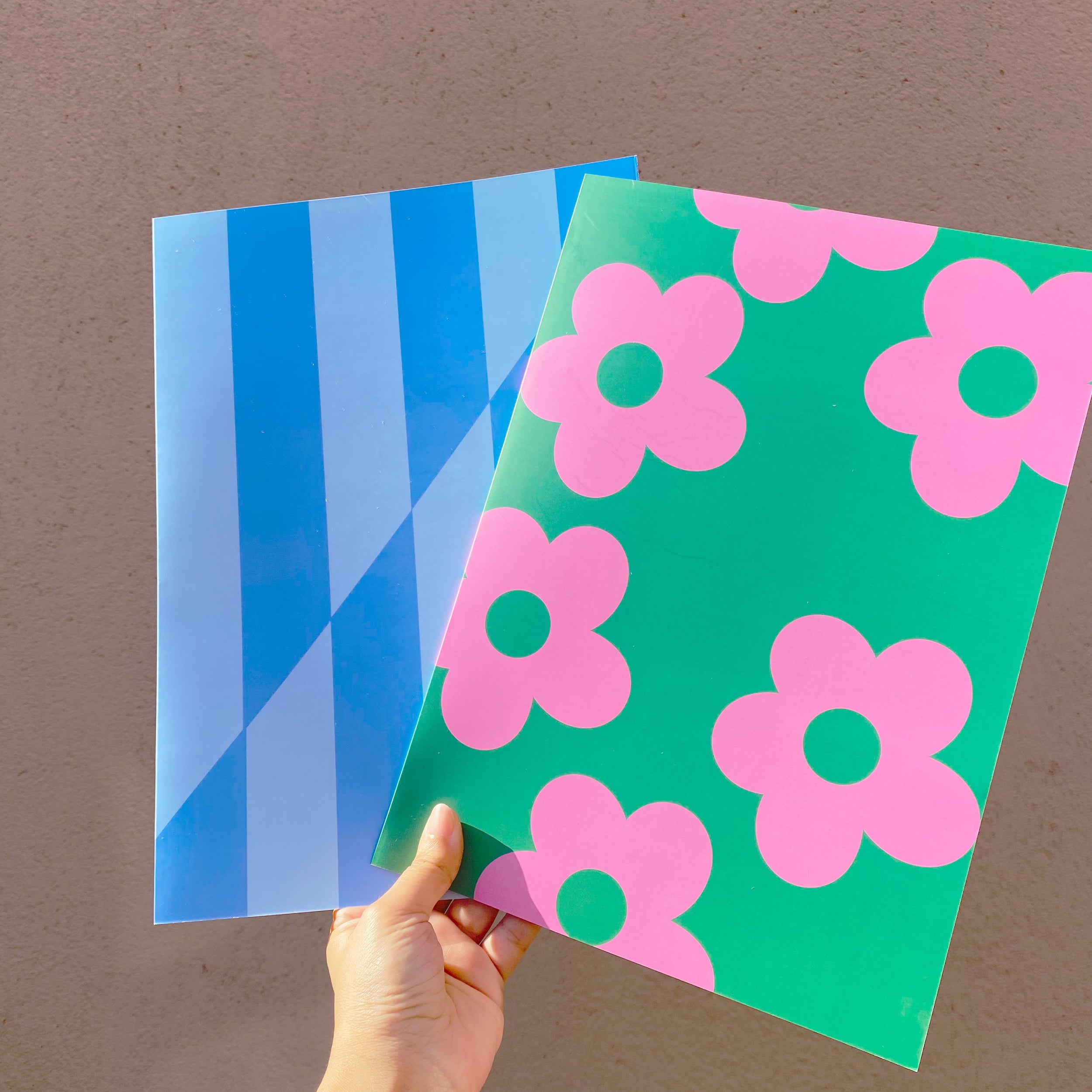 Shades Of Blue Slashed Paper Folder