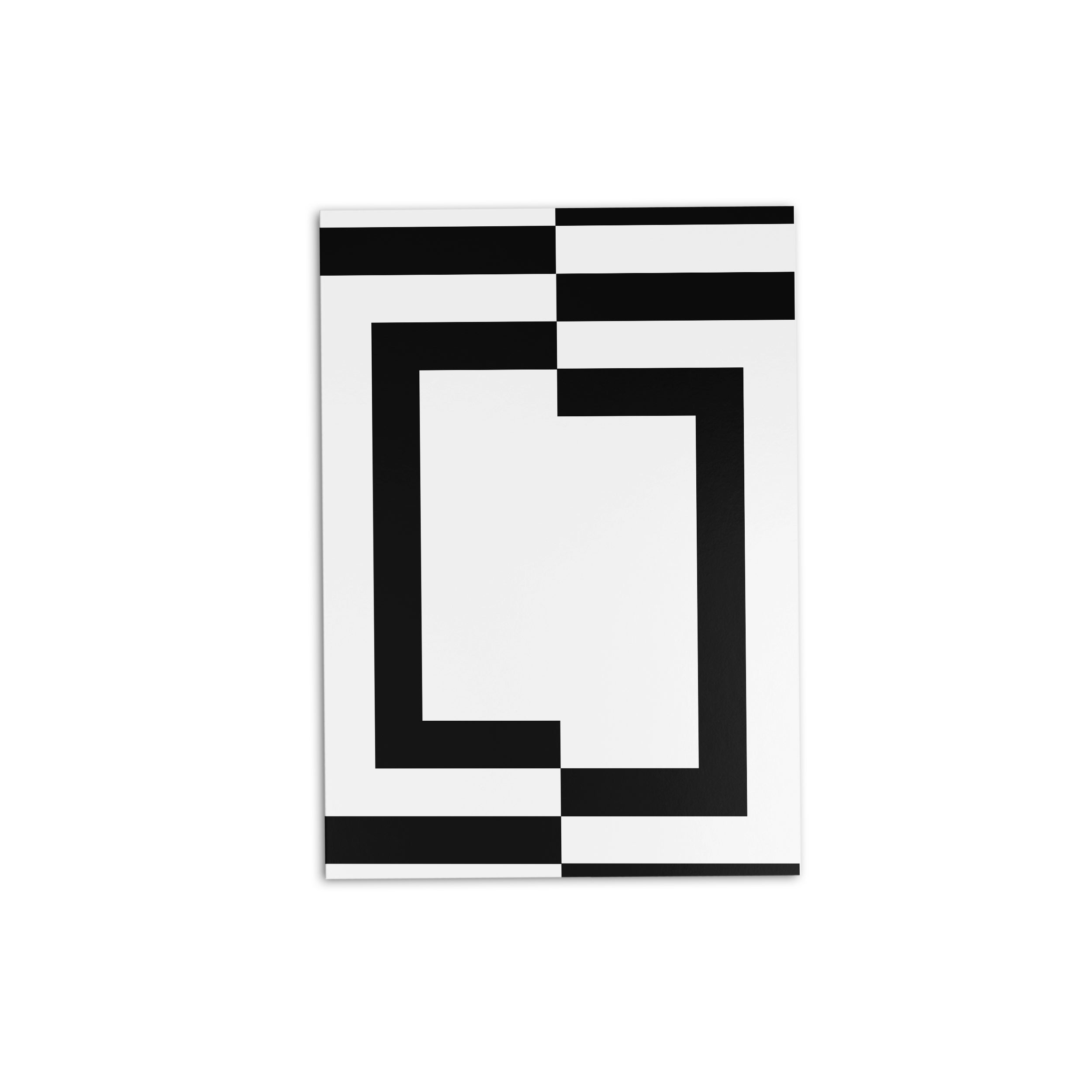 Black & White Lined Paper Folder