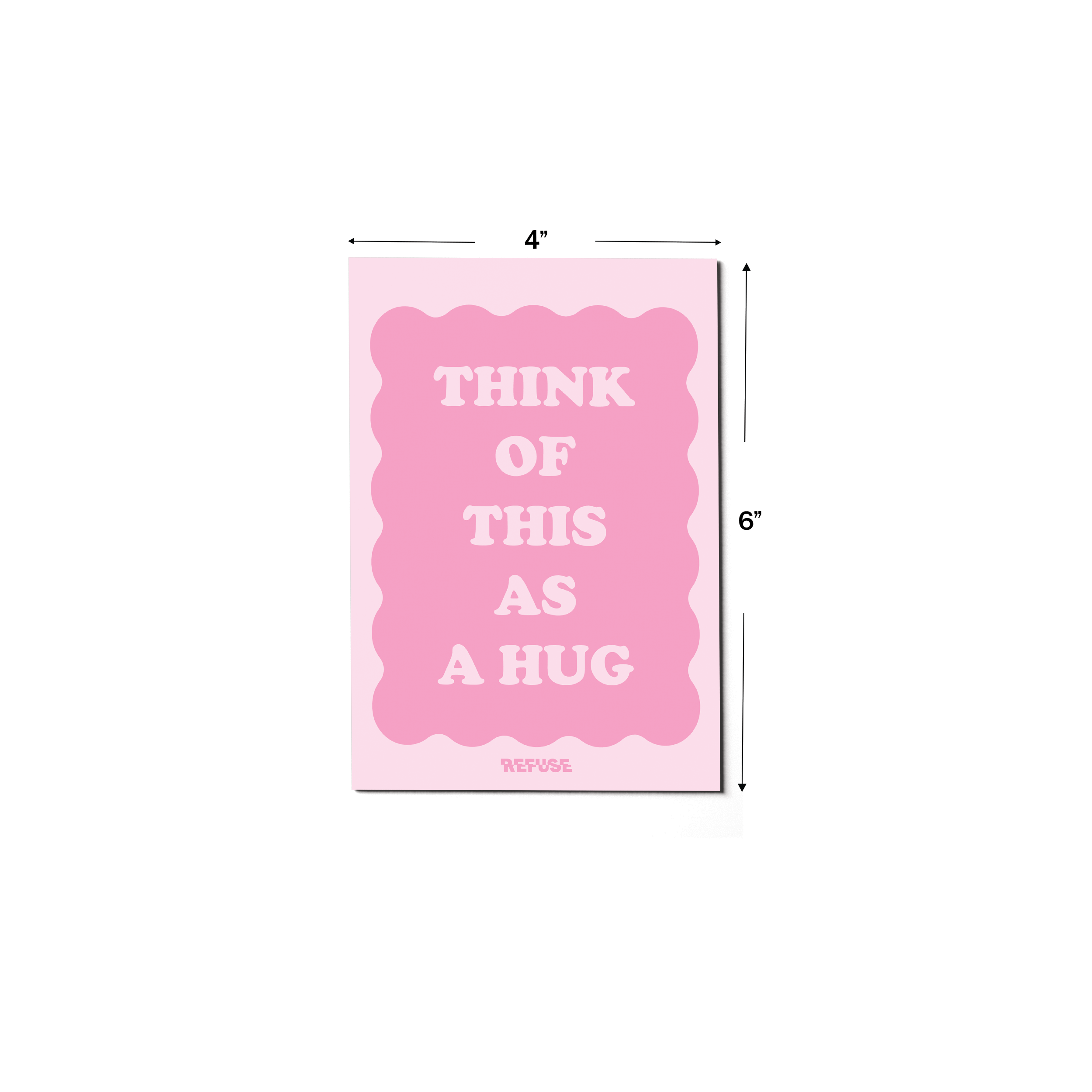 Think Of This As A Hug Greeting Card