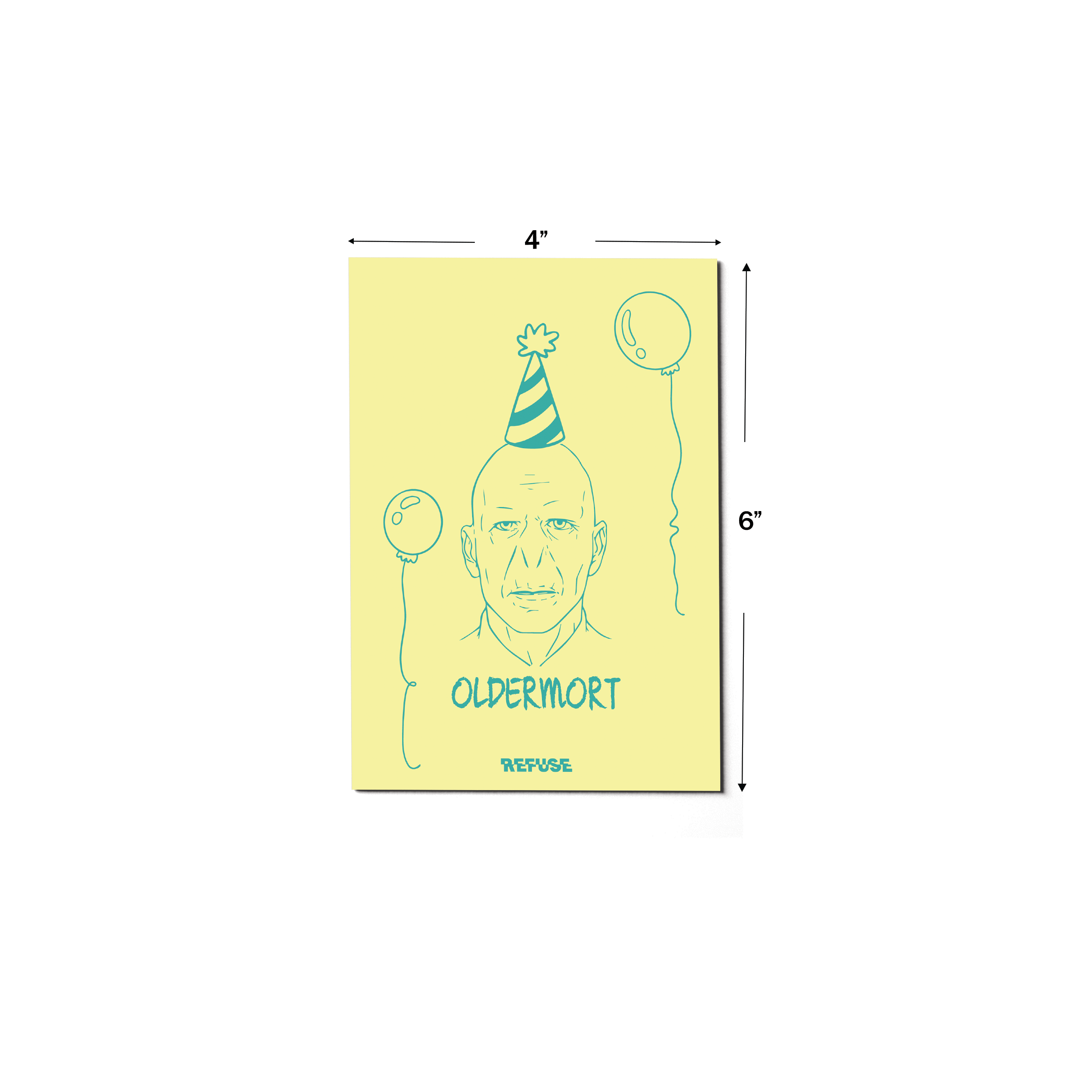 Oldermort Greeting Card