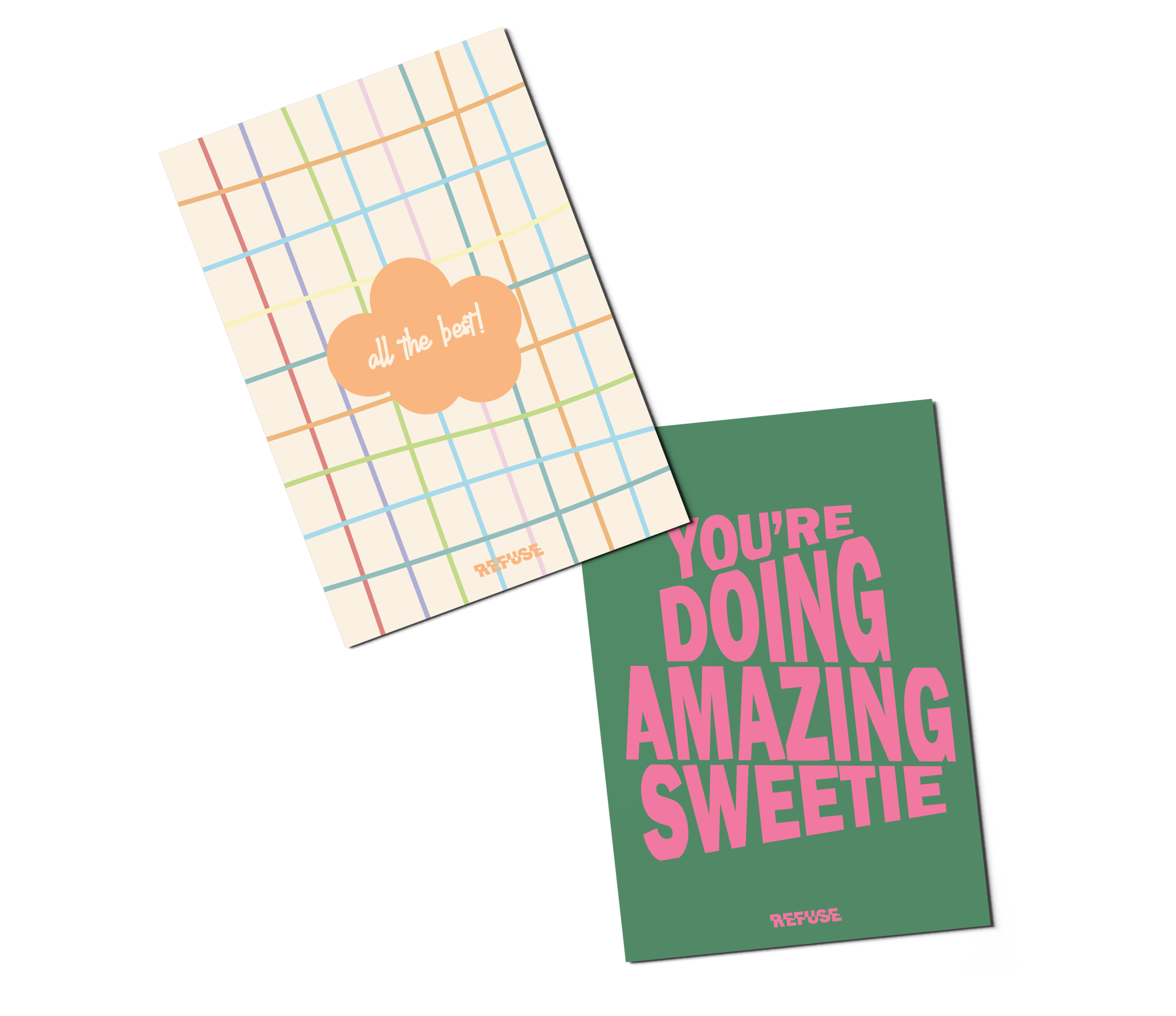 All The Best Multi Lines Greeting Card