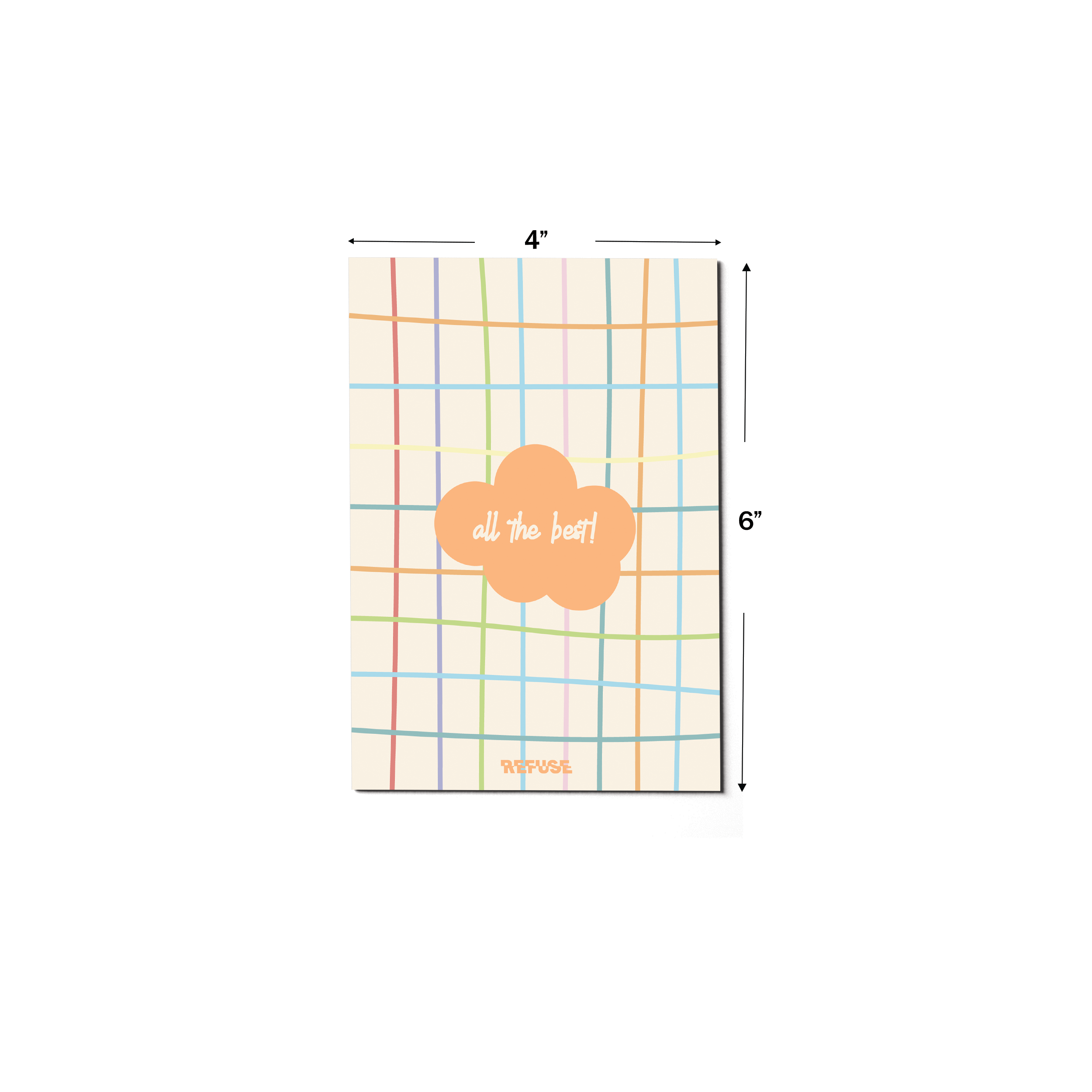 All The Best Multi Lines Greeting Card
