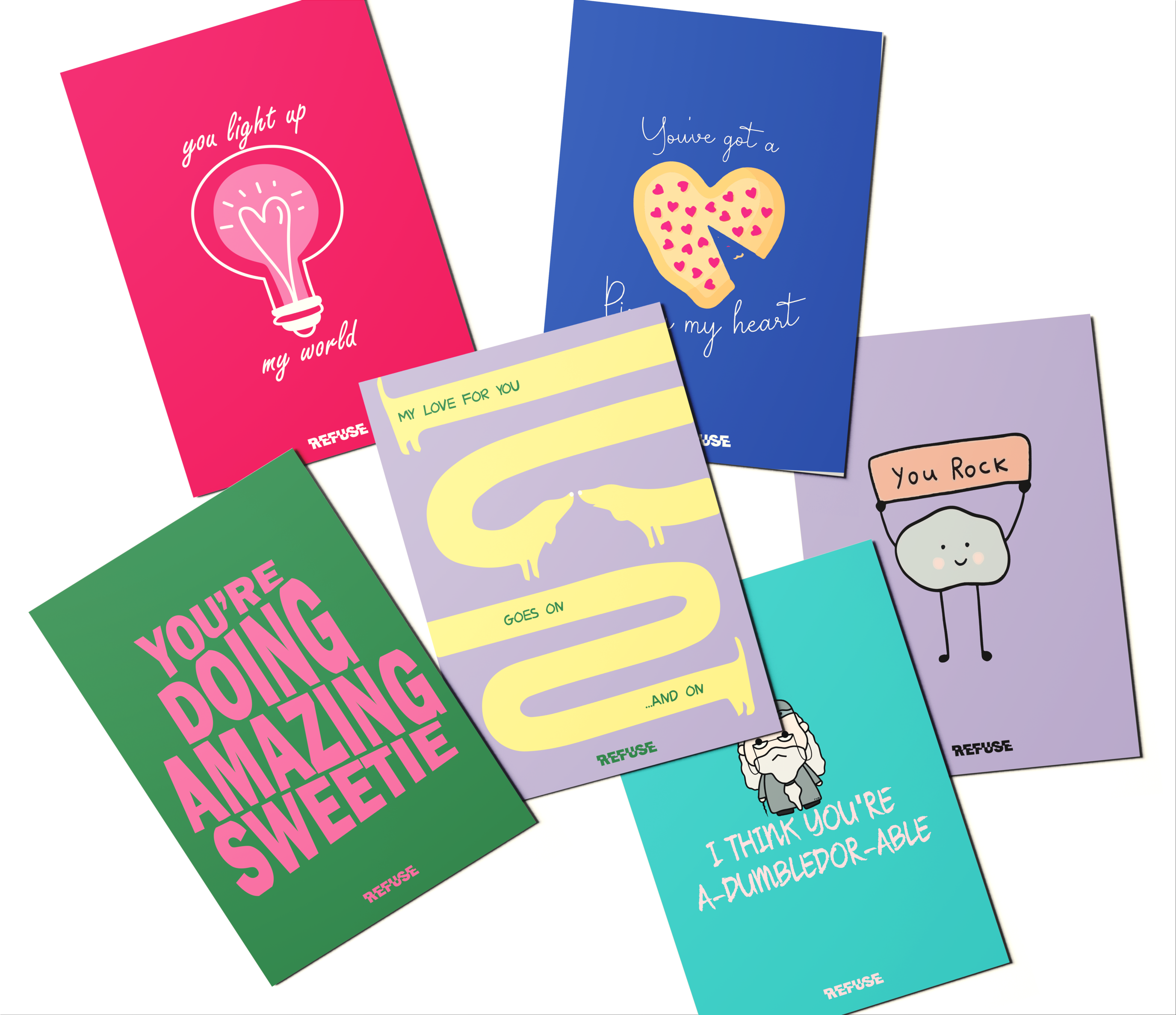 My Love For You Goes On And On Greeting Card
