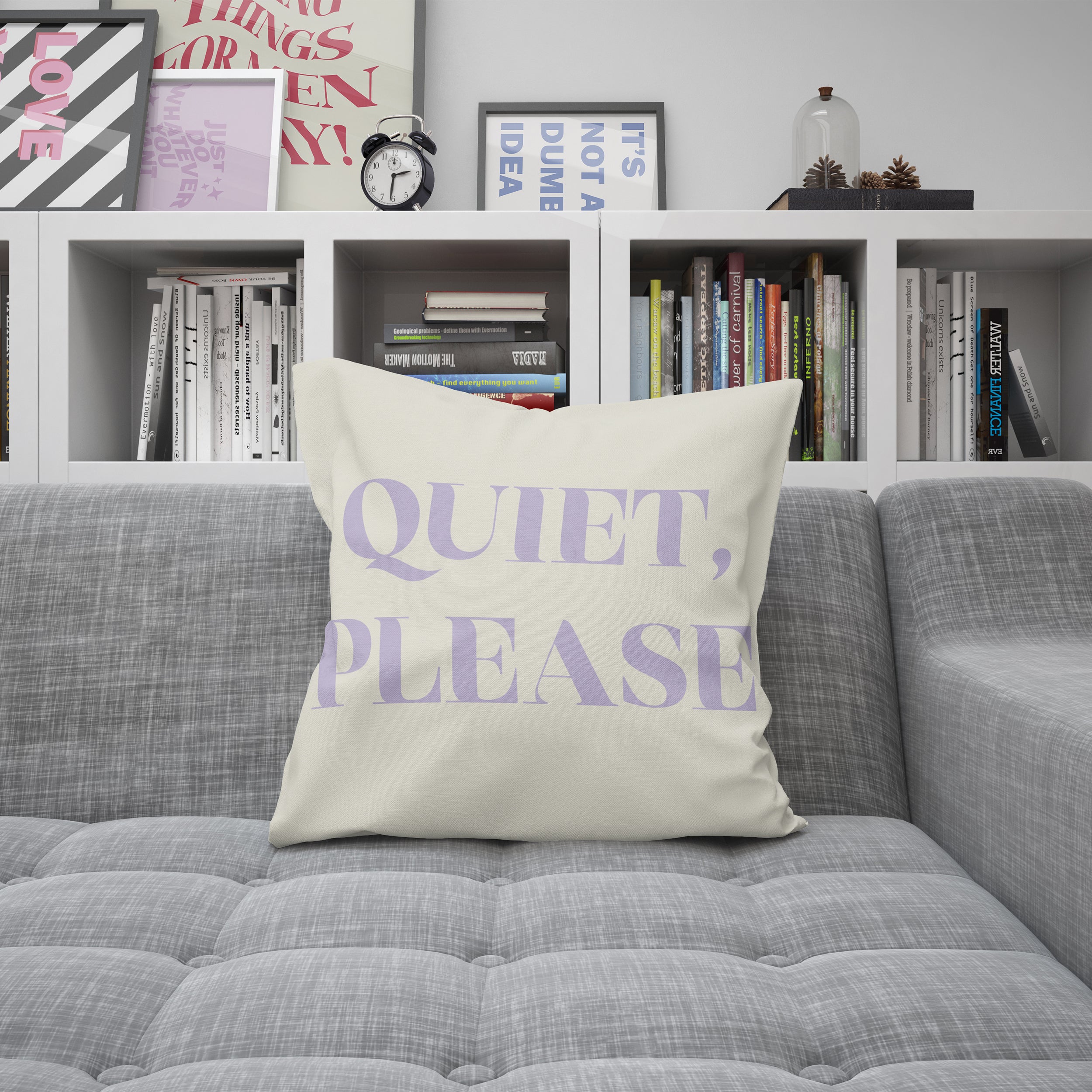 Quiet Please Cushion Cover