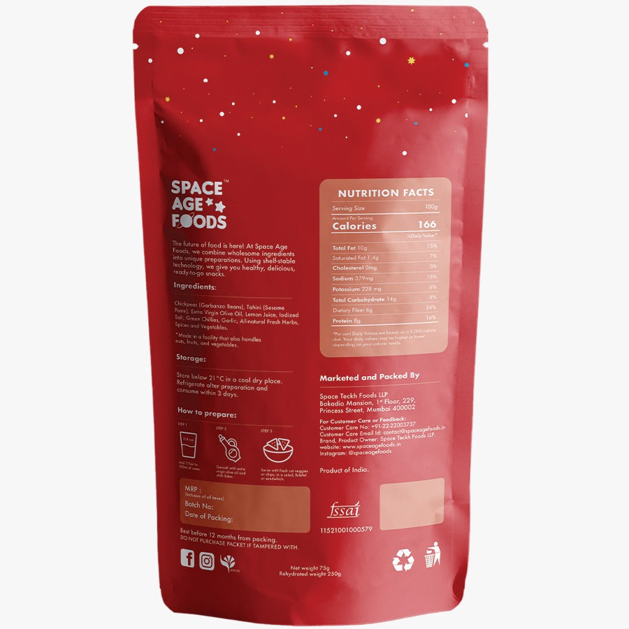 Space Age Foods Roasted Bell Pepper Hummus