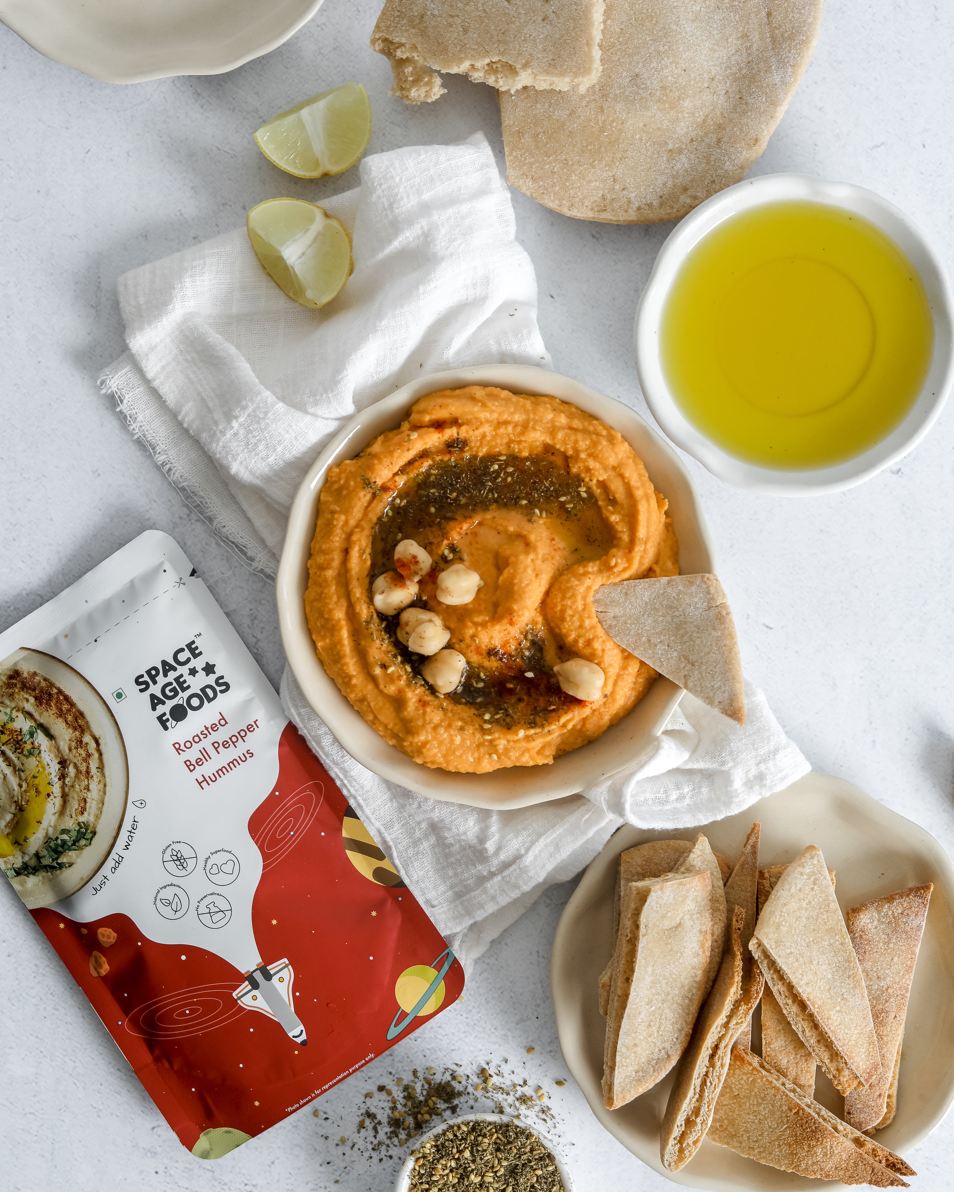 Space Age Foods Roasted Bell Pepper Hummus