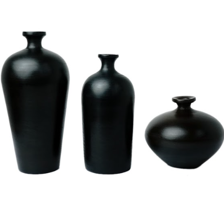 Burnished Auroral Vase Set