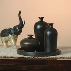 Burnished Auroral Vase Set
