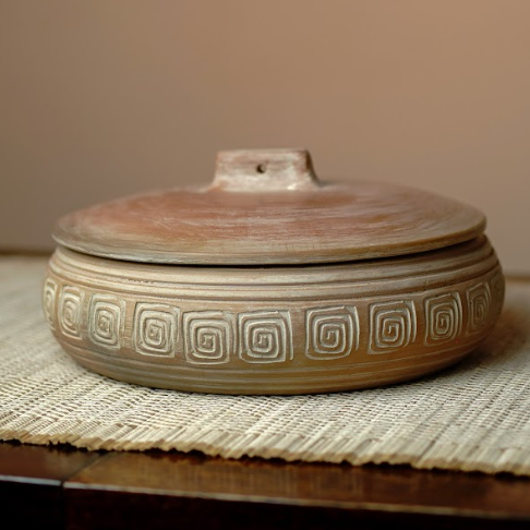 Meander Motif Terracotta Case