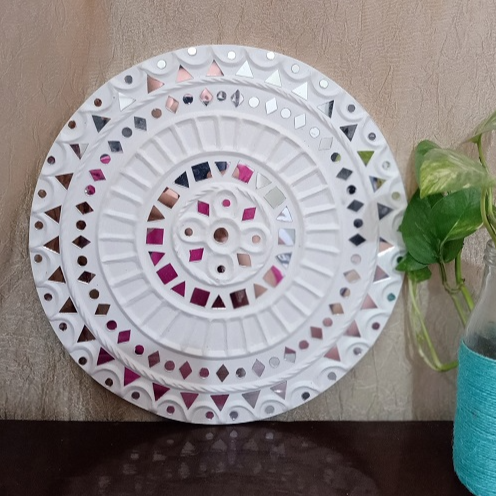 Longpi Black Pottery Wall Plate Round