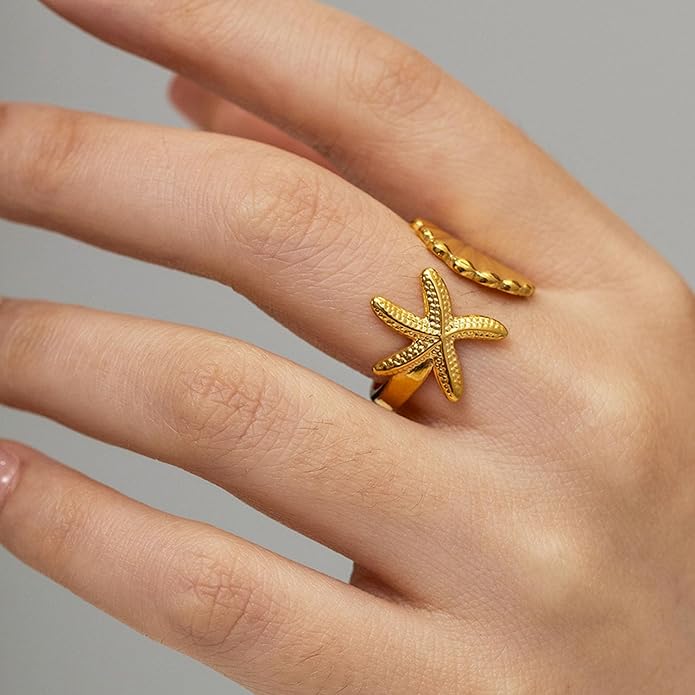 Star and shell ring