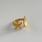 Star and shell ring
