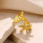 Star and shell ring