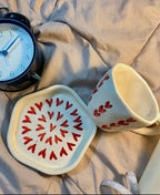 Sweet Hearts Cup & Saucer Set - with Red hearts