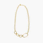 Trunk Long Necklace - Gold Tone