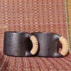 Longpi Black Pottery Tea Cups Pair