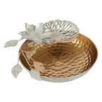Amaya Decors Gold & White urli Bowl | Gold & White | Iron with Powder Coating