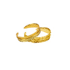 Dira Bangle Morning Dew Gold Tone - Set of 2