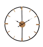 Amaya Decors Gold & Black Stripes Wall Clock