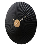 Amaya Decors Black & Gold Hammered Wall Clock