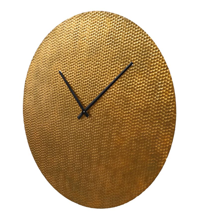 Amaya Decors Gold Small Hammered Wall Clock