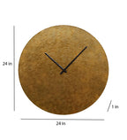 Amaya Decors Gold Small Hammered Wall Clock