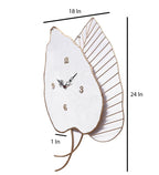 Amaya Decors Double Leaf Wall Clock