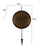 Amaya Decors Brown Textured Cone Clock