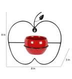 Amaya Decors Wall Hanging Red Apple Planter Set of 2