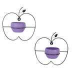 Amaya Decors Wall Hanging Purple Apple Planter Set of 2