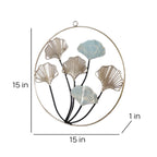Amaya Decors Green & Gold Leaves Wall Decor Set of 3