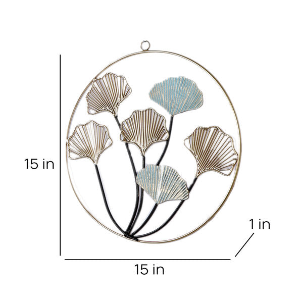 Amaya Decors Green & Gold Leaves Wall Decor Set of 3