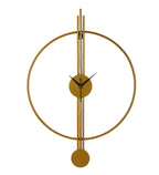 Amaya Decors Ring & Stripe Clock Gold