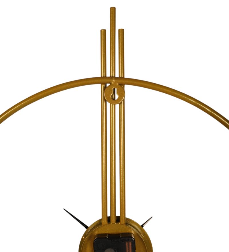 Amaya Decors Ring & Stripe Clock Gold