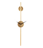 Amaya Decors Gold Slim Long Pipe Clock